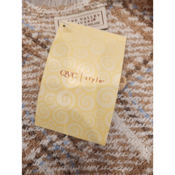 Boyne Valley Weavers Poncho Cape Shawl Wool Alpaca Ireland Fringe Hand Woven NWT - Picture 7 of 9